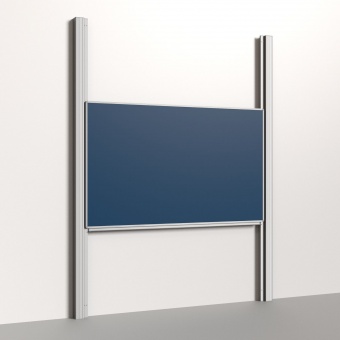 Pylonentafel, 1 Fläche, Stahlemaille blau, 120x200 cm HxB 